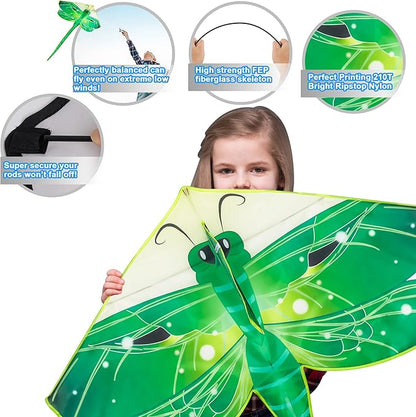 Large Kites for Adults Kites for Kids Ages 4-8， 8-12 Beach Park Outdoor Game Activities, Gifts for