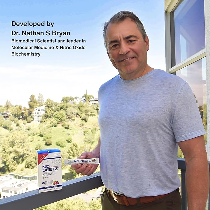 N.O. Beetz Nitric Oxide Supplement for Pre-Workout & Endurance | Beetroot, Peak ATP & Electrolytes