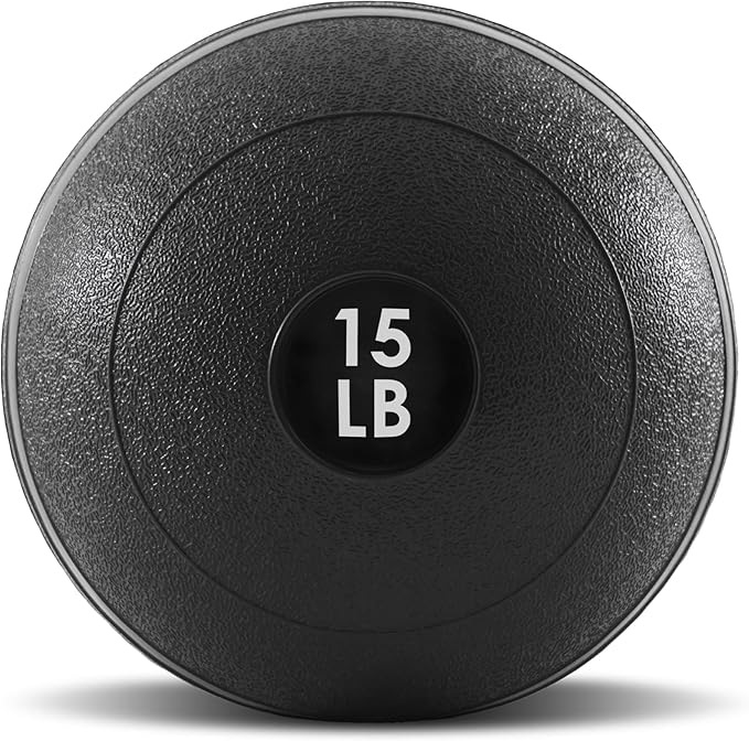 ProsourceFit Slam Medicine Balls 5, 10, 15, 20, 25, 30, 50lbs Smooth and Tread Textured Grip Dead
