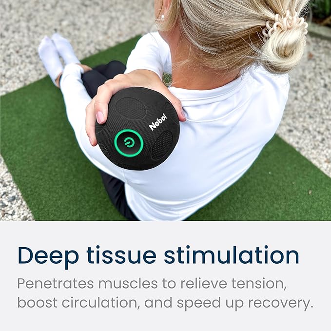 Nobol - MyoSphere Vibration Massage Ball for Deep Tissue Stimulation, Muscle Tension Relief and