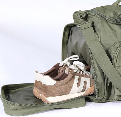 Duffel Bag – Heavy Duty Tactical Gym Bag for Men, Splashwater-Proof Weekender Travel Bag for
