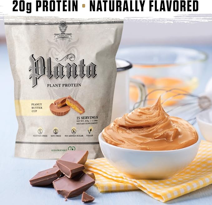 Ambrosia Planta - Premium Plant-Based Protein | Vegan & Keto Friendly | Gourmet Flavors with No