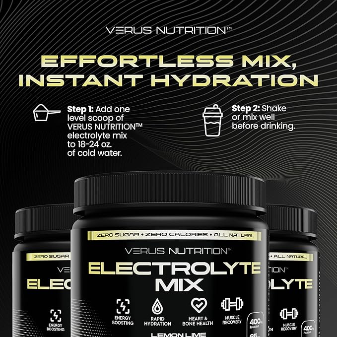 Electrolytes Powder No Sugar- Zero Calorie Hydration Powder | Sugar Free Electrolytes for Fasting