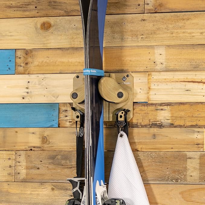 Ultimate Ski & Snowboard Wall Rack | Secure, Non-Slip Storage | Fits Any Ski/Board | Garage