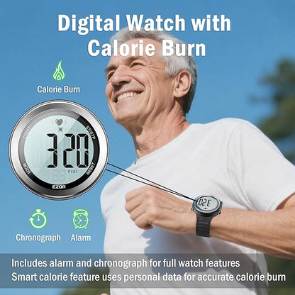 EZON Heart Rate Monitor and Chest Strap, Exercise Heart Rate Monitor, Sports Watch with HRM