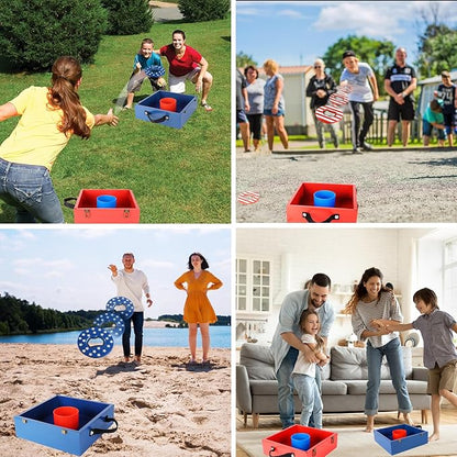 GSE Games & Sports Expert Premium Wood Washer Toss Game Set with 8 Washers with Bottle Opener for