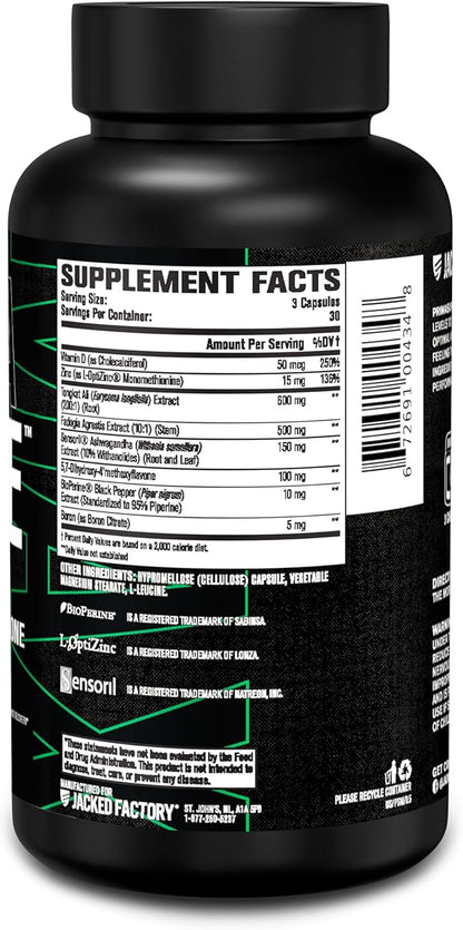 Jacked Factory Primasurge Max Testosterone Booster for Men - Natural Testosterone Supplement with