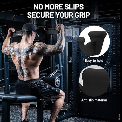 LAT Pull Down Bar with 6 Ergonomic Handles, Neutral Grip LAT Pulldown Attachments for Whole Back