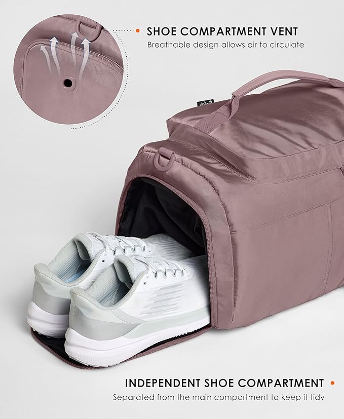 Gym Bag for Women Workout Gym Backpack with Shoe Compartment Sports Duffel Bag Multiple Pockets 30L