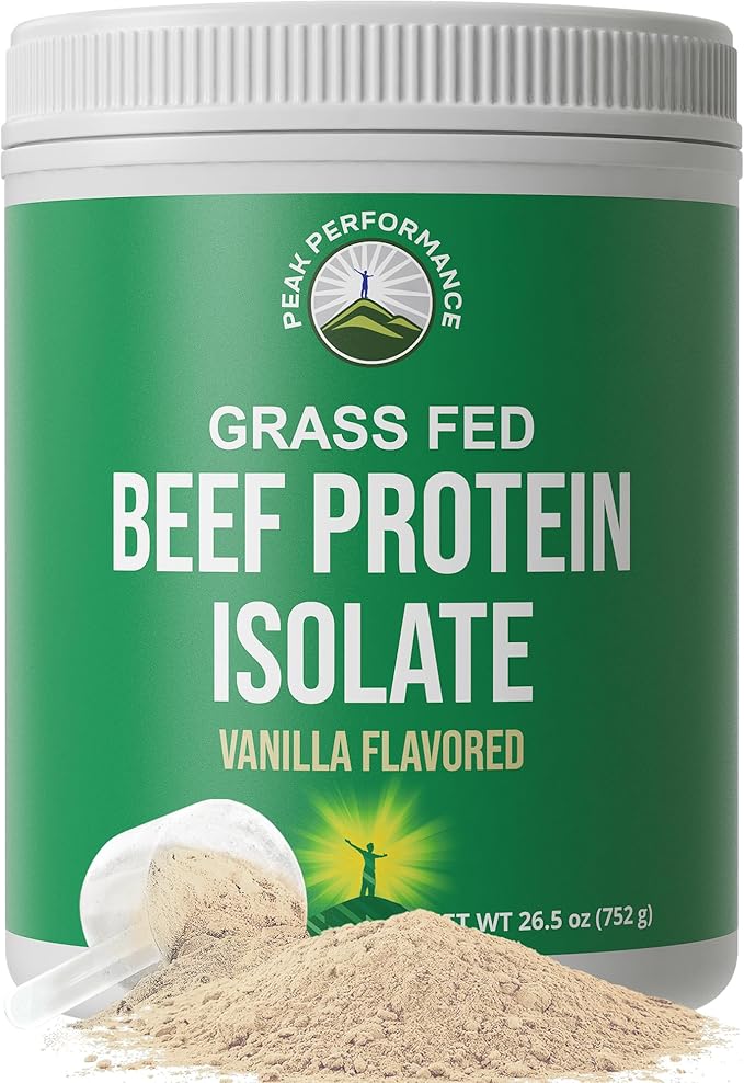 Grass Fed Beef Protein Powder - Lactose Free Great Tasting Beef Protein Isolate. Complete Animal