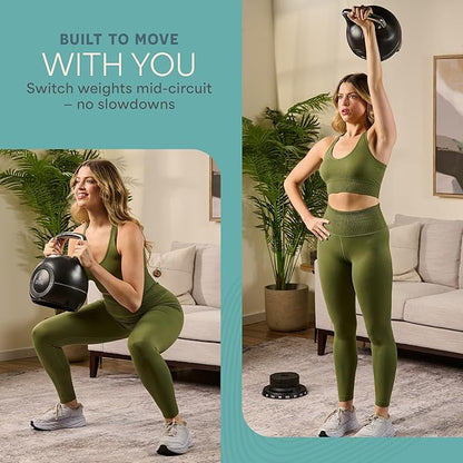 Lifepro Adjustable Kettlebell - 7in1 Kettlebells Weight with Quick-Select Dial & Safety Lock