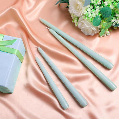 MTLEE Taper Candles 8/10/12 Multi Height Unscented Taper Candles 8 Burn Hours for Dinner Decorative