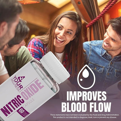 Nitric Oxide Supplement, with L Arginine and L Citrulline Boosting Nitric Oxide Production, Blood