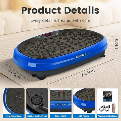 EILISON FitMaxx 3D XL Vibration Plate Exercise Machine - Whole Body Workout Vibration Platform