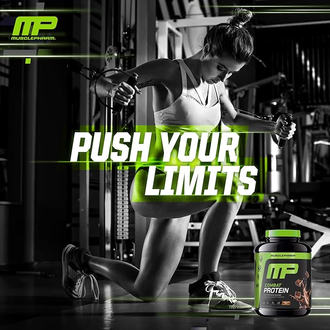 MusclePharm Combat Protein Powder, Chocolate Milk Flavor, Fuels Muscles for Productive Workouts, 5