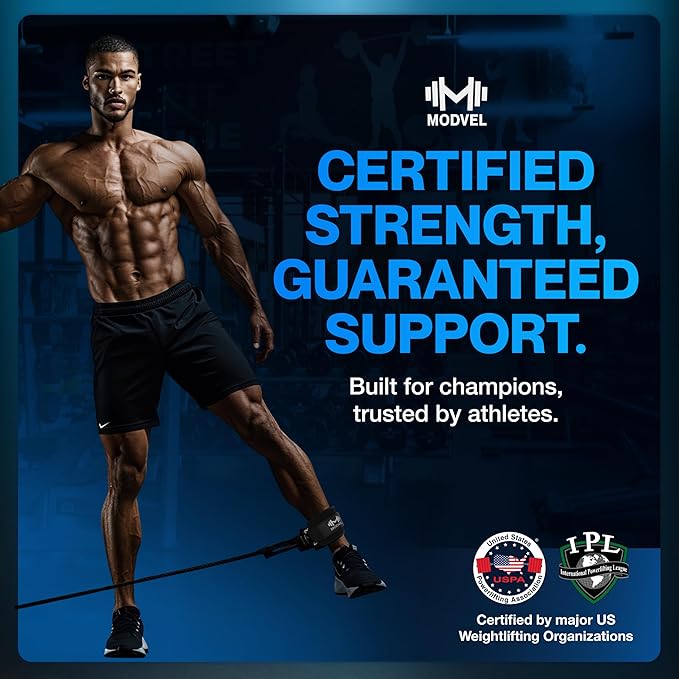 Modvel Gym Ankle Strap for Cable Machines ??Glute & Leg Kickback Ankle Straps for Gym Workouts
