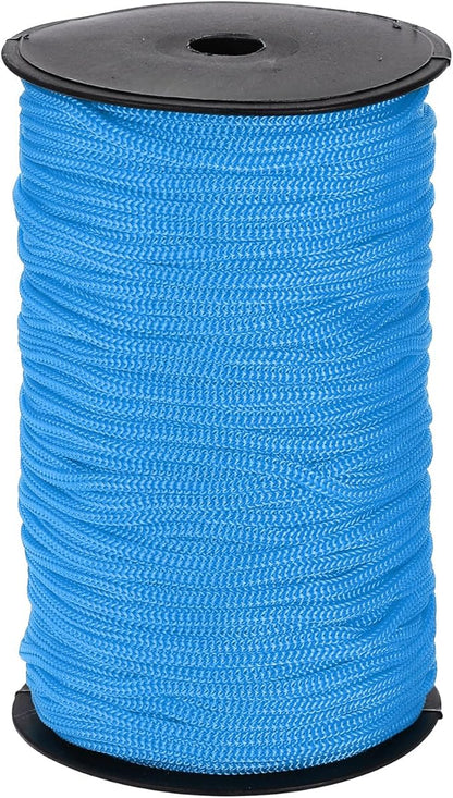 MECCANIXITY 3/16 Inch Polypropylene Rope Braided Ropes, 328ft Nylon Rope Hollow Utility Cord for
