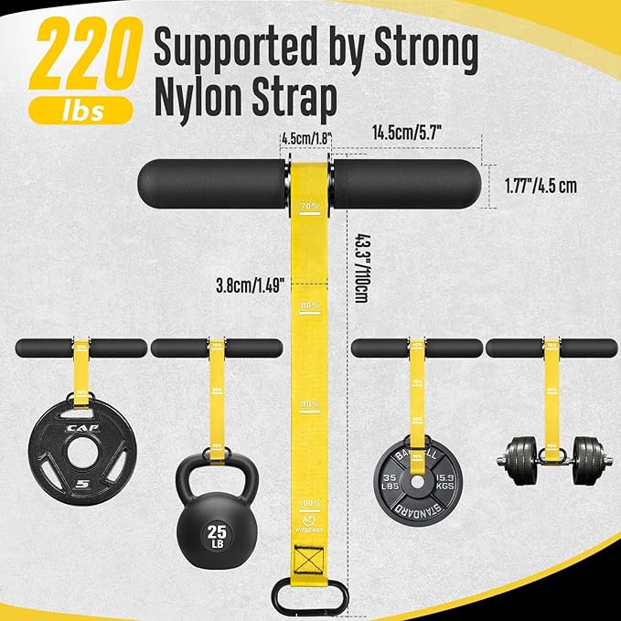 FitBeast Forearm Strengthener & Forearm Exerciser, Wrist Roller with Thicker Handle, Forearm