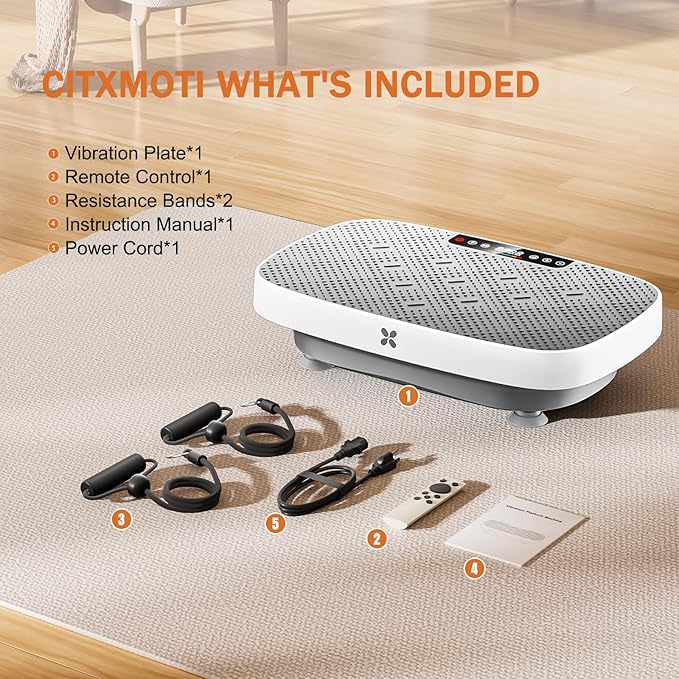 Vibration Plate Exercise Machine, Vibration Plate for Lymphatic Drainage & Body Toning, Whole Body