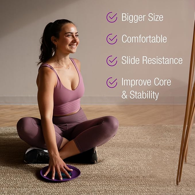 Gliding Discs for Working Out - Exercise Sliders for Carpet & Hardwood Floors 1 Pair, Authentic