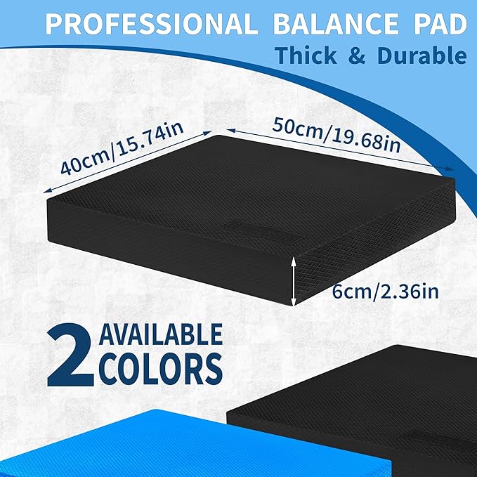 Professional Foam Balance Pad, Large Balance Pads for Physical Therapy, Foam Balance Board for