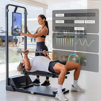 Gym Monster Smart Home Gym, Multifunctional Strength Training Machine, Smith Machine Power Cage