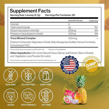 Dr. Price’s Electrolyte Mix | Sugar-Free Hydration Powder with 72+ Trace Minerals | No Sugar