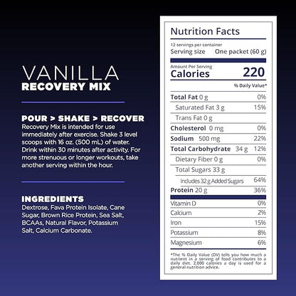 Tailwind Nutrition Recovery Mix, 20 Grams Complete Protein, Carbohydrates, and Electrolytes Powder