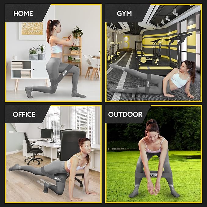 Fabric Resistance Bands for Working Out - Booty Bands for Women and Men - Exercise Bands Resistance