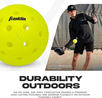 Franklin Sports X-40 Outdoor Pickleballs - Official Ball of USA Pickleball, APP Tour + US Open