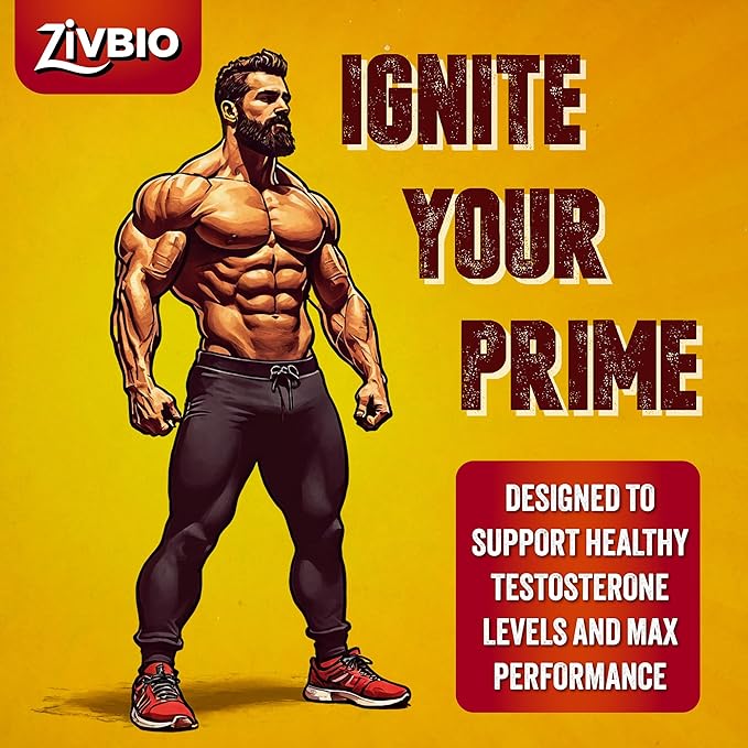 Testosterone Booster Supplement for Men - Ashwagandha, Tongkat Ali, DIM, Zinc, Tribulus & More