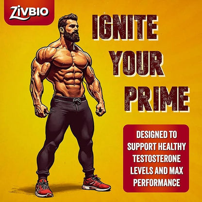 Testosterone Booster Supplement for Men - Ashwagandha, Tongkat Ali, DIM, Zinc, Tribulus & More
