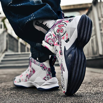 Boys Basketball Shoes Breathable Indoor Athletic Shoes Youth Outdoor Fashion Sneakers Comfortable