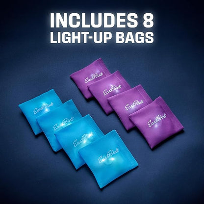 EastPoint Sports Go! Gater Cornhole – Light-Up and Travel Versions – Easy Storage & Light-Weight