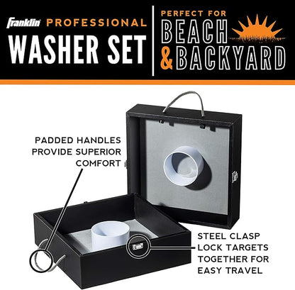 Franklin Sports Washer Toss Game Set - Outdoor Washers Set with Targets + Washers - Perfect for