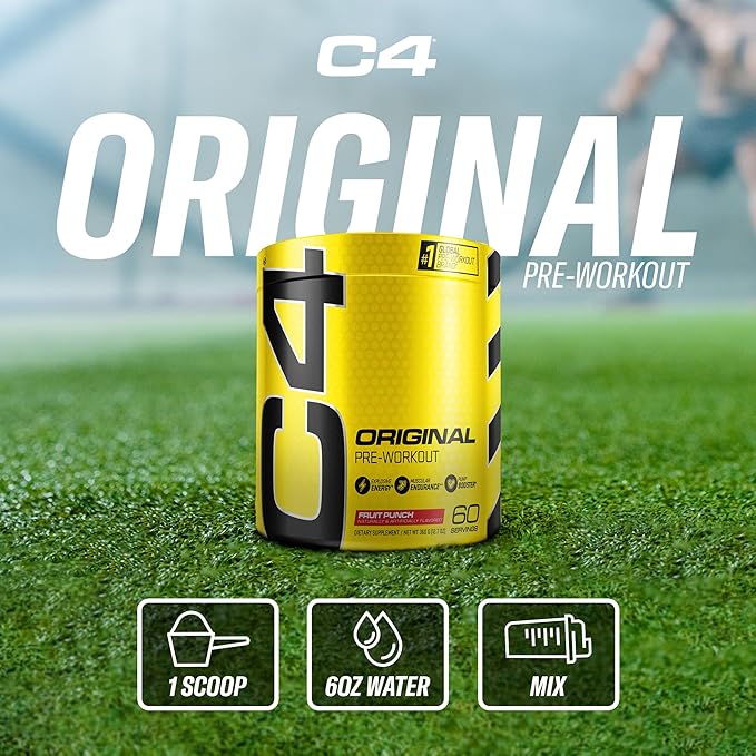 Cellucor C4 Original Pre Workout Powder Fruit Punch | Vitamin C for Immune Support | Sugar Free