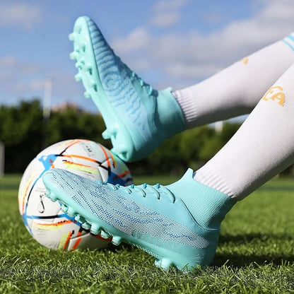 Soccer Cleats for Mens Womens Football Shoes Turf Soccer Shoes Indoor/Outdoor High-top Football