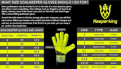Soccer Goalie Goalkeeper Gloves for Kids Boys Youth & Adult,Latex Strong Grip Palms with Removable