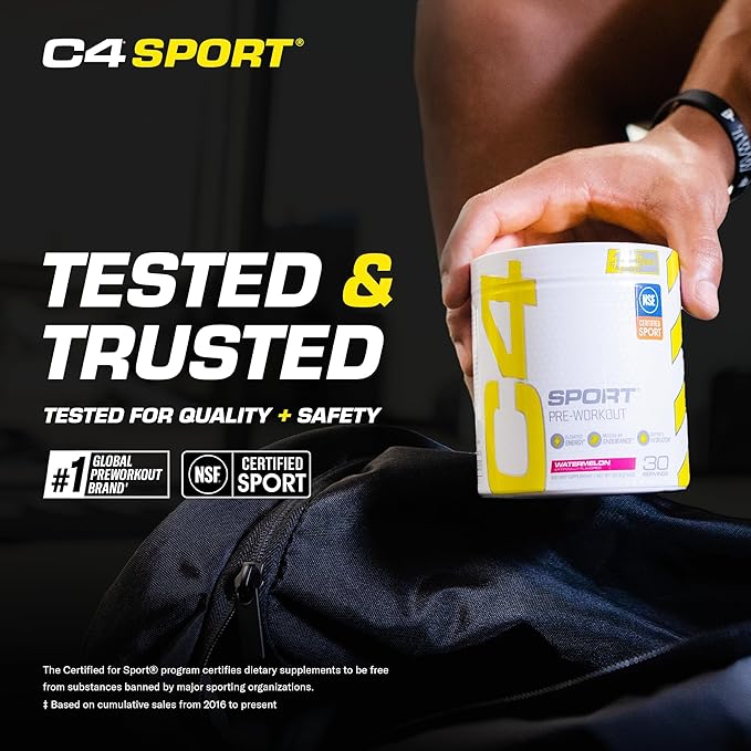 Cellucor C4 Sport Pre Workout Powder Watermelon - Pre Workout Energy with Creatine + 135mg Caffeine