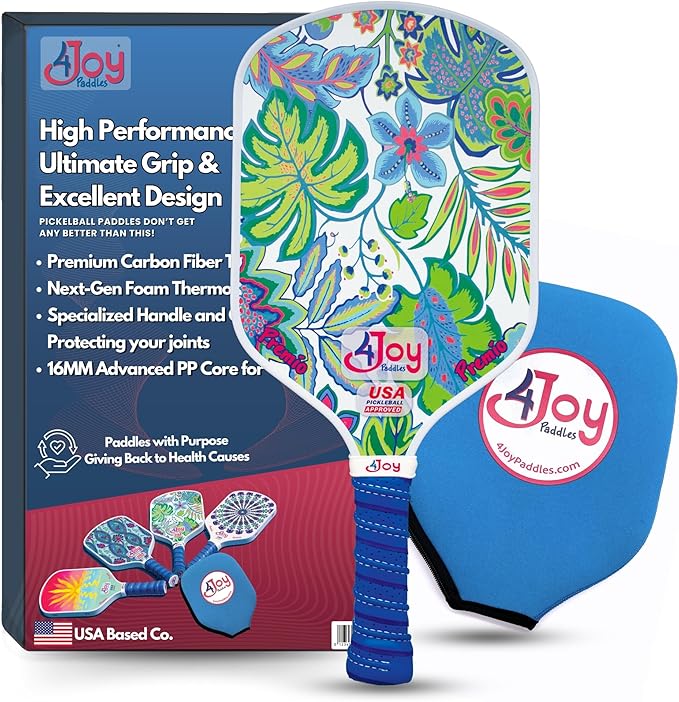 4Joy Pickleball Paddle Premio Series - Thermoformed Premium T700 Carbon Fiber Pickleball Paddless