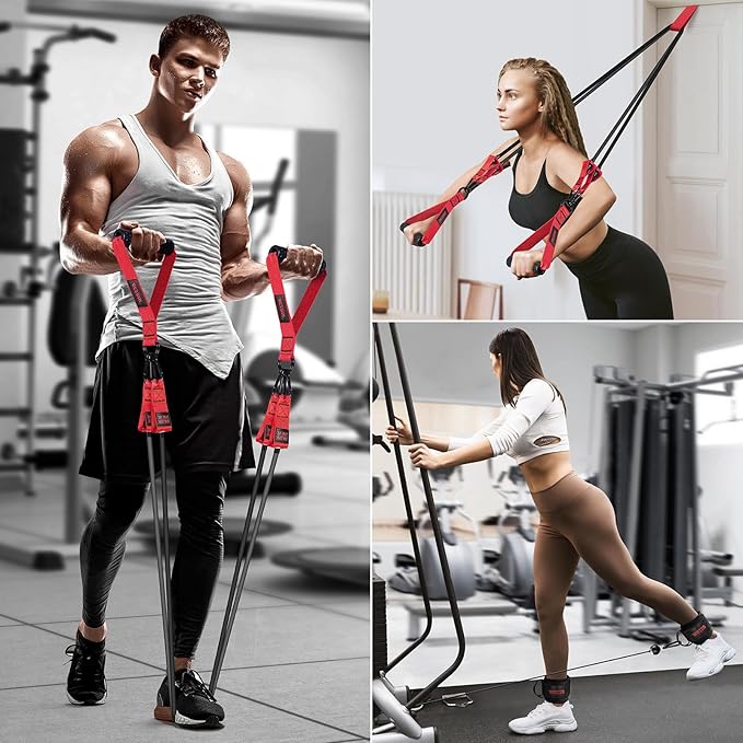 Heavy Resistance Bands for Working Out, 300lbs/360lb/420lb Exercise Bands Workout Bands with