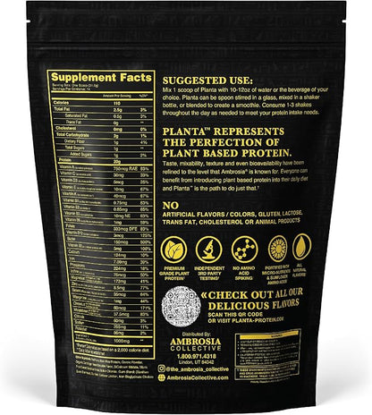 Ambrosia Planta - Premium Plant-Based Protein | Vegan & Keto Friendly | Gourmet Flavors with No
