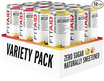 FITAID ZERO Sugar, Keto-Friendly, Number 1 Post-Workout Recovery Drink, Contains Zero Sugar, BCAAs
