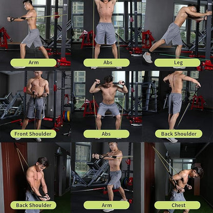 WHATAFIT Resistance Bands, Exercise Bands，Resistance Bands for Working Out, Work Out Bands with