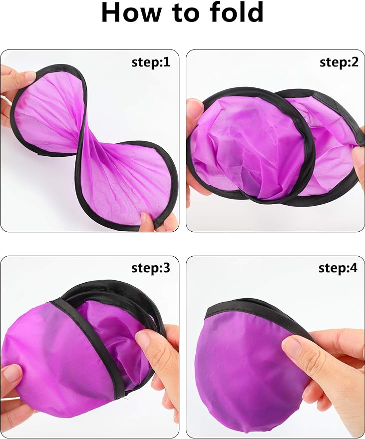 Gejoy Foldable Flying Disc Fans Bulk with Bags 9.8 Inch DIY Sublimation Handheld Cooling Fan Beach