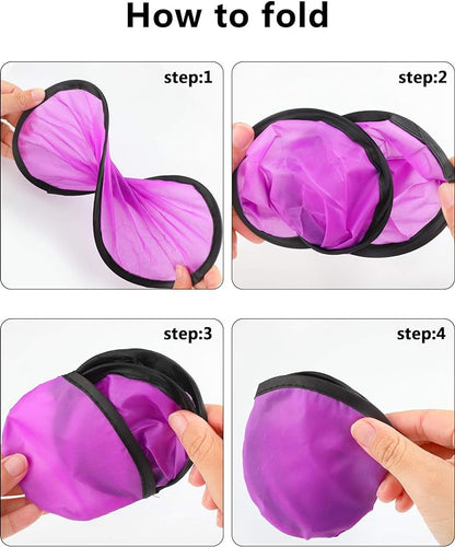 Gejoy Foldable Flying Disc Fans Bulk with Bags 9.8 Inch DIY Sublimation Handheld Cooling Fan Beach