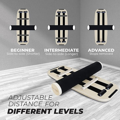 Yes4All Balance Board Sports Trainer, Surf Trainer Board With Adjustable Stoppers, Improve Core