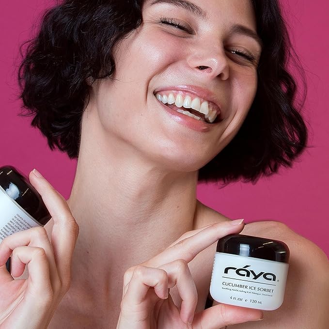 Raya Cucumber Ice Sorbet Masque (608) | Cooling Facial Gel Mask & Soothing Cucumber Extract, for