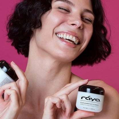 Raya Cucumber Ice Sorbet Masque (608) | Cooling Facial Gel Mask & Soothing Cucumber Extract, for