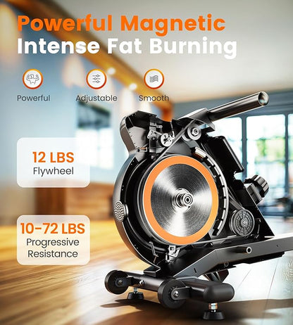 YOSUDA Magnetic/Water Rowing Machine for Home - Rower Machine Use with Bluetooth, App Supported